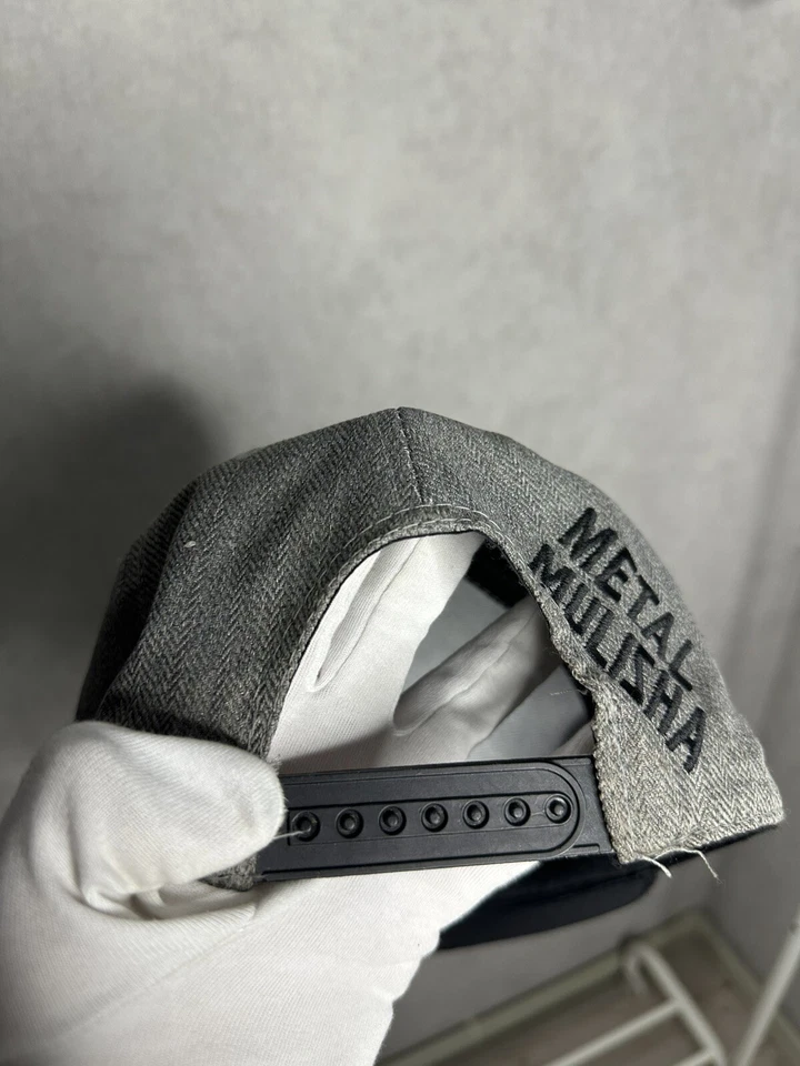 Gorra Mulisha de Metal de Colección Adulto Negra Calavera Tropas Bordada Snapback Foto 4 de 4