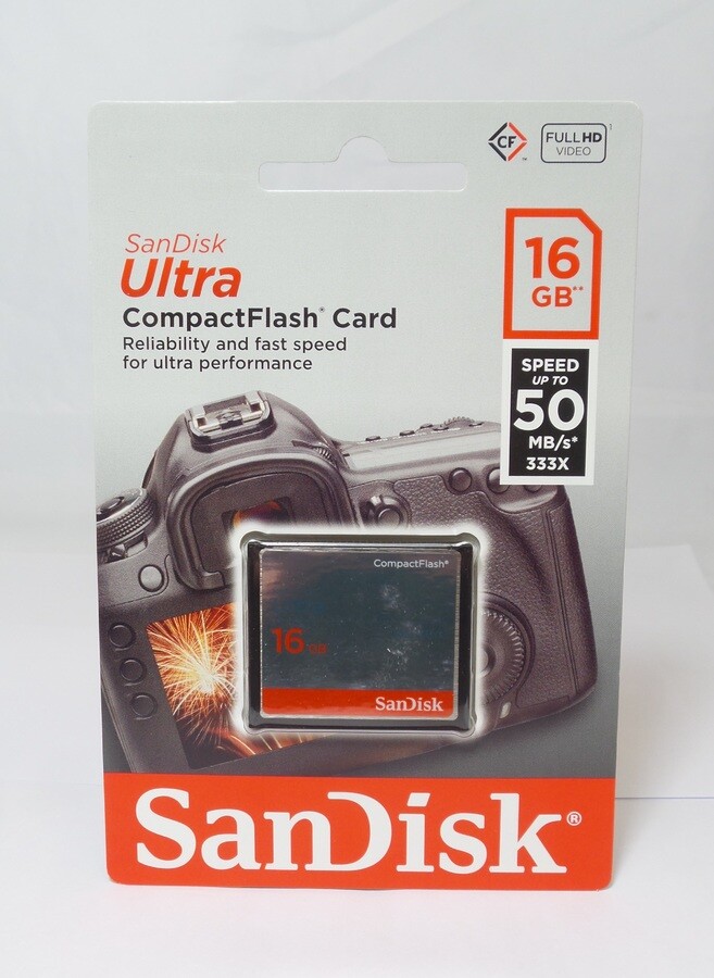 SanDisk Sdcfhs-016g-a46 16gb Ultra CompactFlash (cf) Card 16 GB