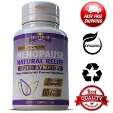 Menopause Relief Supplement Pills  Balance Hot Flashes Support 60 Caps