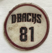 Arizona Diamondbacks Game Used Bat Knob Decal #81 - MLB Baseball