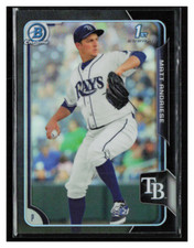 2015 Bowman Chrome Prospects Asia Black #BCP67 Matt Andriese