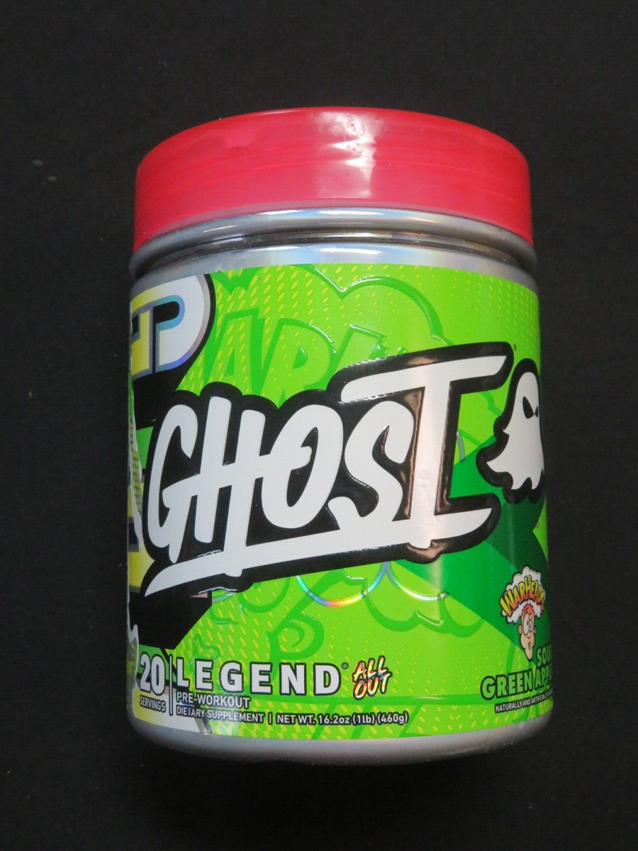 Ghost Legend All Out Pre-Workout Sour Green Apple 16.2 Oz 20