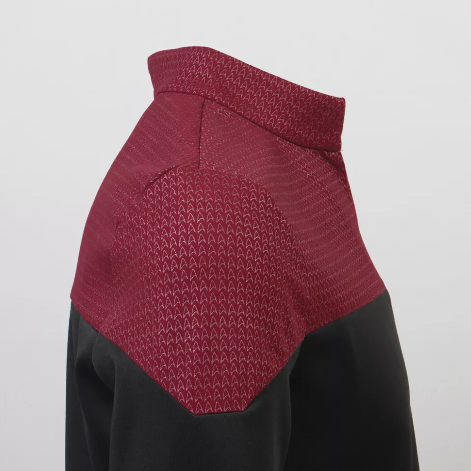 For Cosplay Admiral JL Picard Red Uniform Startfleet Blue Gold Top Shirt Costume - Image 4 of 4
