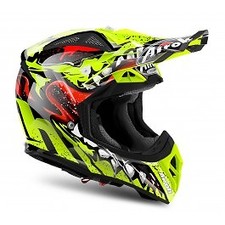 CASCO AIROH AVIATOR 2.2 GRIM GIALLO MOTOCROSS MX NUOVO ENDURO ECONOMICO BMX MTB VENDITA