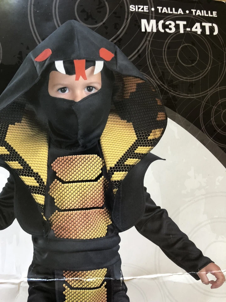 Nuevo Disfraz/Vestir Ninja Cobra Halloween por Disguise 3t-4t Foto 2 de 4