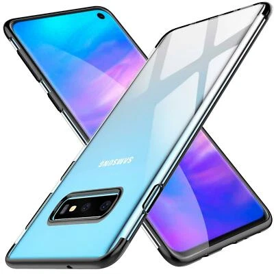 Für Samsung Galaxy S10 Hülle Schutzhülle Handy Tasche Case Transparent - Bild 1 von 4