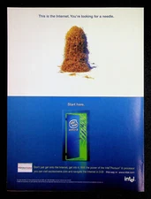 Intel Pentium III PC Computer Processor 1999 Print Magazine Ad Poster ADVERT