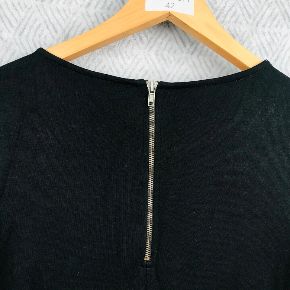 Betty Barclay robe femme S élégante noir poches polyester viscose ladies dress - Photo 4/4