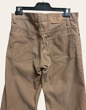 Rare Vintage Levi's Jeans 1970s Corduroy 1523 Boot Cut White Tag Beige W 30