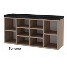 MORO Schuhschrank mit Sitzkissen 103 cm Kommode Schuhregal 9 Farben