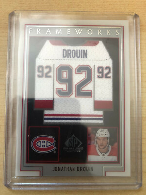 2018-19 SP Game Used Frameworks Jonathan Drouin - Montreal Canadiens FW-JD