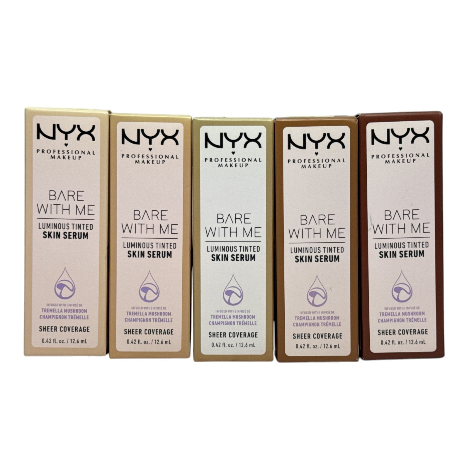 NYX Bare With Me Luminous Tinted Skin Serum Sheer Coverage 0.42oz. New; You Pick