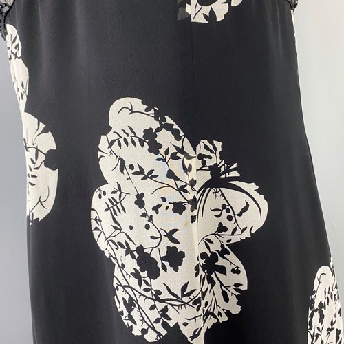 Kay Unger Women's Floral Beaded Maxi Dress Black Size 12 - Picture 7 of 10