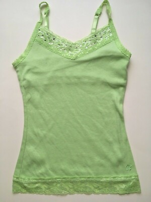 green lace tank top