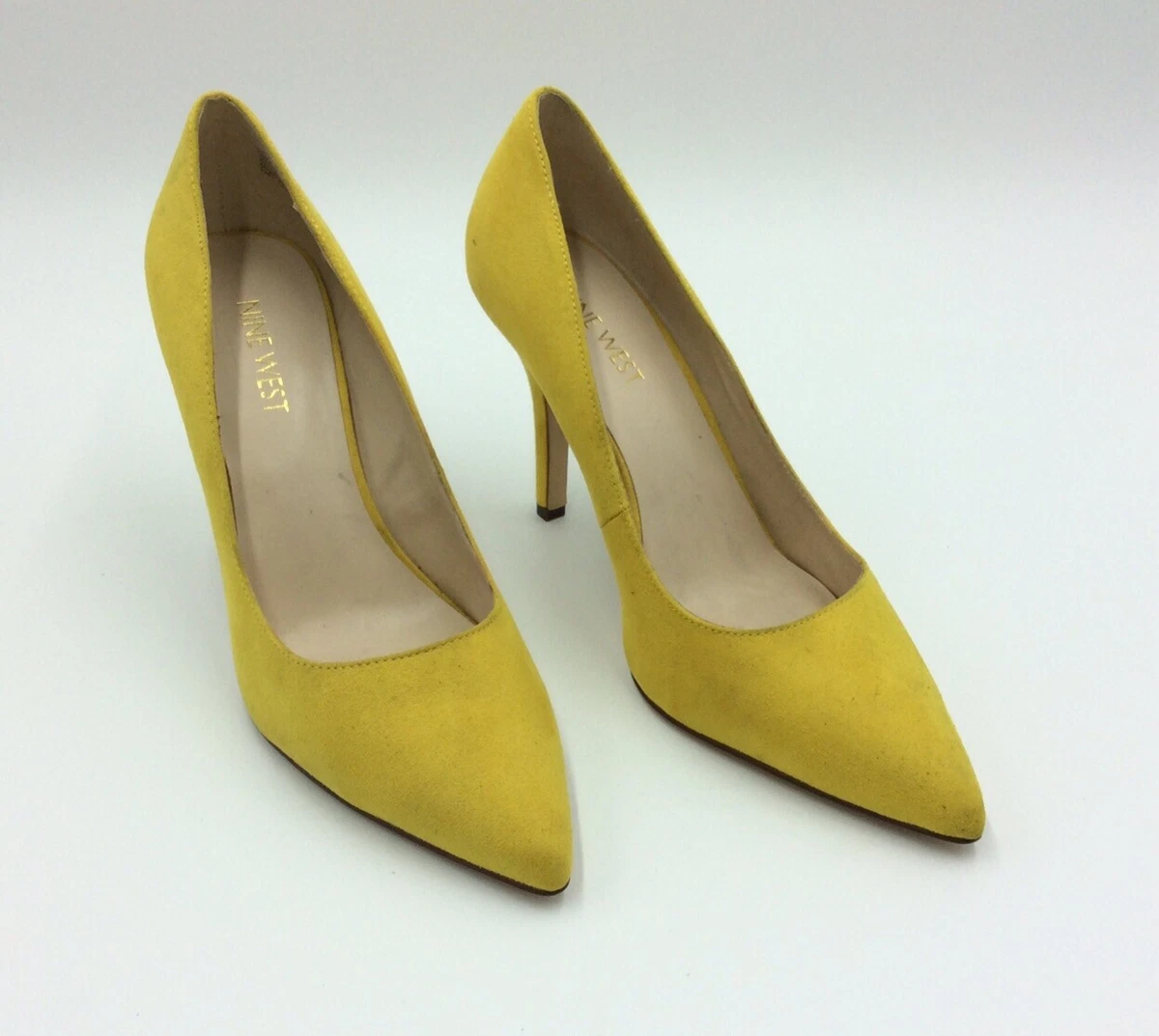 Nine west yellow heels sales