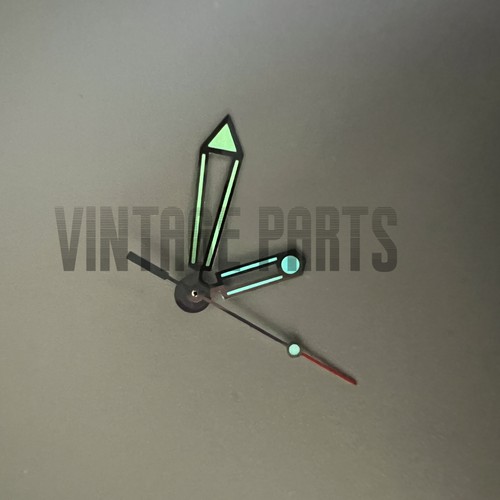 Lancette orologio argento luminoso verde adatte per orologio OMG Sea-master Cal 2500 Movemet - Foto 3 di 5