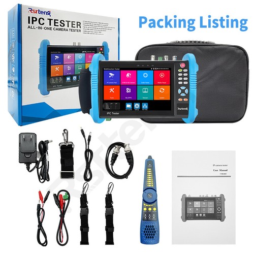 Rsrteng IPC-9800CADHS Pro 7" AHD CVI TVI SDI CVBS CCTV HDMI POE IP Camera Tester - Afbeelding 13 van 13
