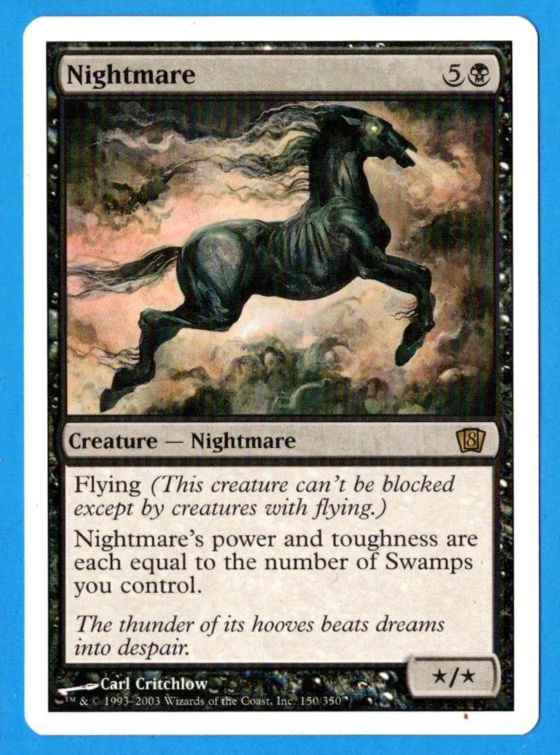 Nightmare - 8th Edition 2003 MTG Black Rare  NP