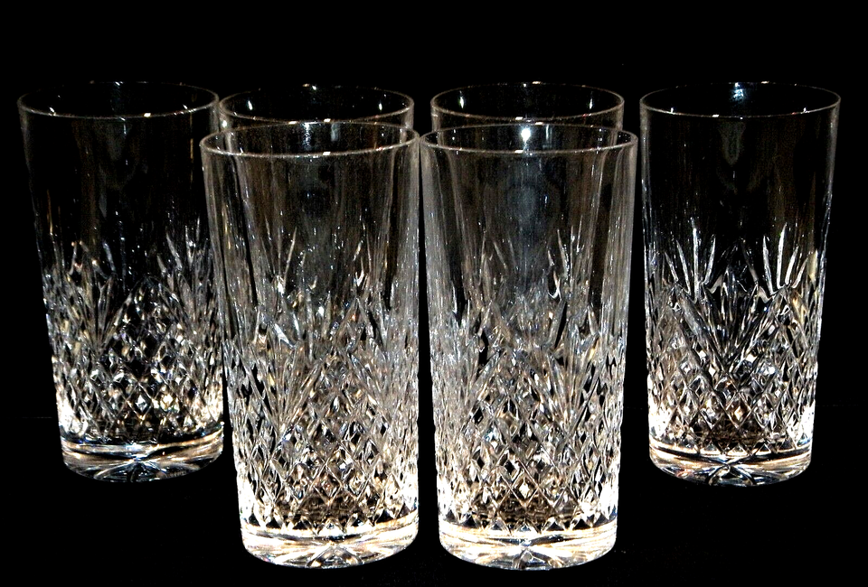 GALWAY CRYSTAL "Clifden" (New Style) Highball Glasses. Six are Available eBay
