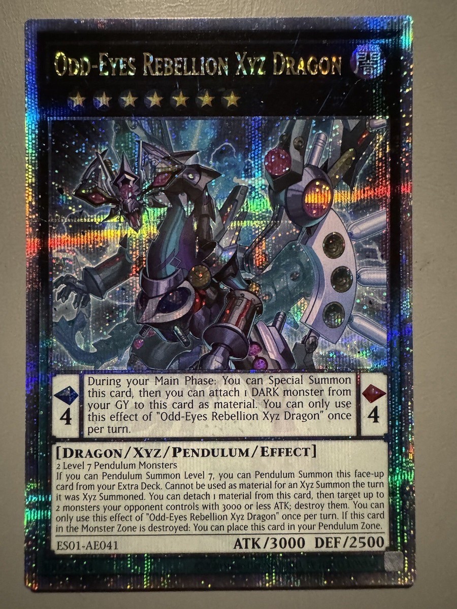 YUGIOH ODD-EYES REBELLION XYZ DRAGON ASIA ENGLISH ES01-AE041