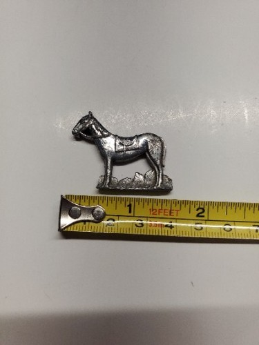 Vintage Pewter Miniature Figure - Horse Approx 11/2 × 11/2" - Picture 2 of 5