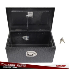 Black 20Inch Aluminum Trailer Tongue Tool Box Truck Pickup Underbed Storage