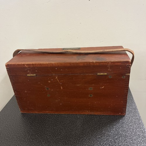 Antique Surveyors Transit Level Wood Box Case L Beckmann Co - Picture 11 of 16