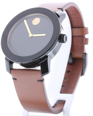 movado bold 42mm black ip case watch