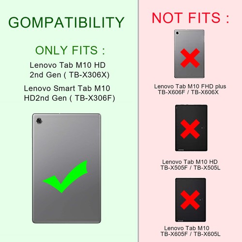 Funda rígida resistente híbrida a prueba de golpes para tablet Lenovo Tab M10 (TB-X605F) - Imagen 72 de 91