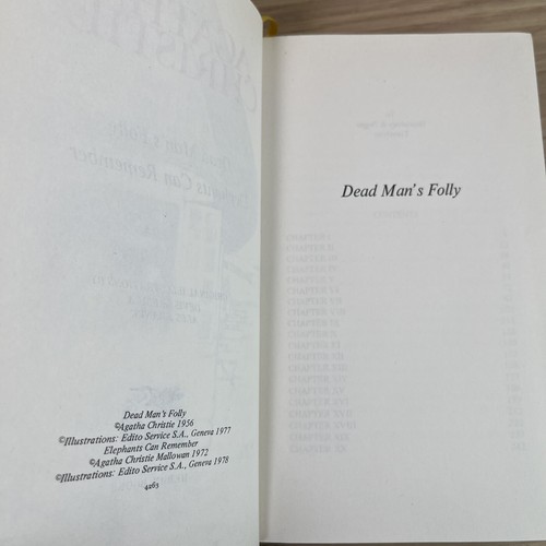 Agatha Christie Heron Dead Man's Folly Elephants Can Remember 1978 Illustrated - Picture 9 of 12