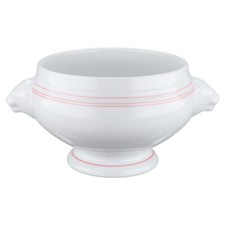 Löwenkopfterrine 0,5 ltr. Seltmann Weiden Compact Roter Rand 29088