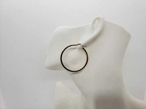 Pendientes de Aro A Sección Cuadrado de Oro Amarillo 750 18KT 3,1 Gramos (6019) - Imagen 9 de 11