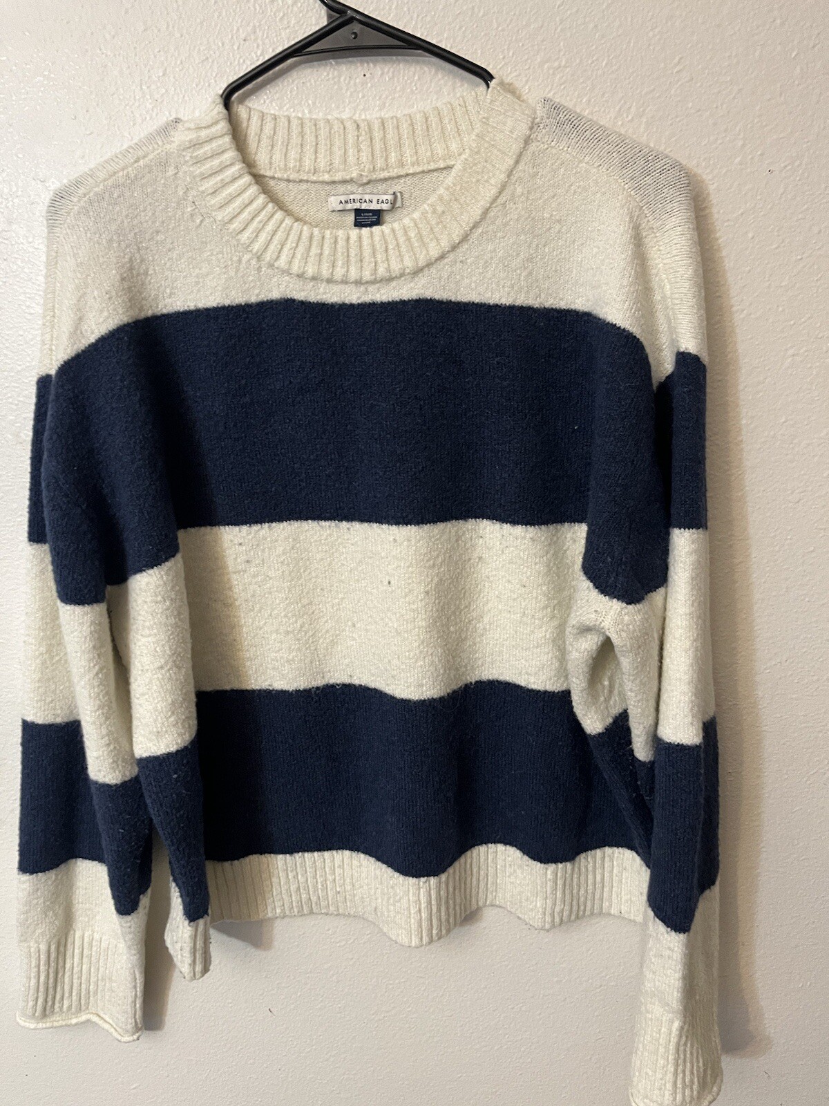 American Eagle Solid Crew Neck Sweater WoMen’s L … - image 1