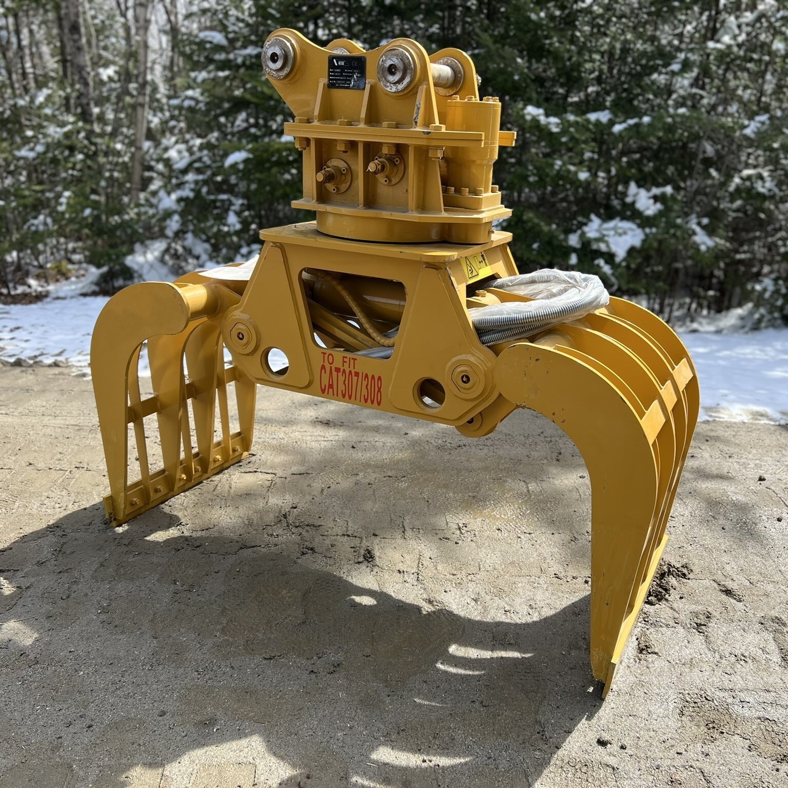 Excavator Rotating Grapple for 5-9 Ton Weight Classes - 50MM Pin Size Bracket