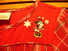 Disney Store Christmas Minnie Mouse Pajamas PJ's Sleepwear Nightgown L 10/12