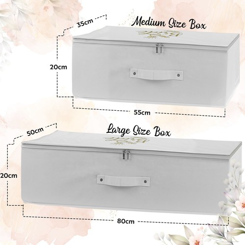 Wedcova Wedding Dress Storage Box with Acid Free Tissue Paper The Bride Printed - Picture 16 of 52
