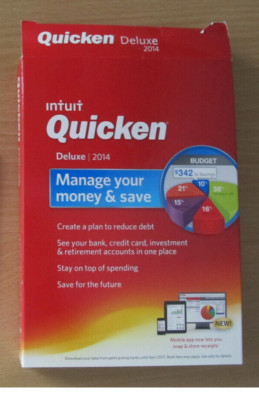 Intuit Quicken Deluxe Edition 2014 for Windows Financial Software READ LISTING