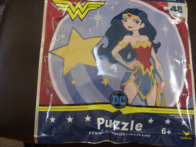 DC Wonder Woman ''Puzzle On The Go'' 48 Pc Jigsaw Cardinal Resealable Bag NIP