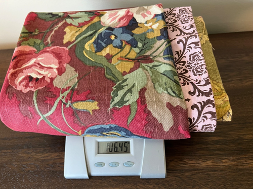 FABRIC LOT UPHOLSTERY PILLOW CUSHIONS GOLDS PINKS BURGUNDY FLORAL PAISLEY - Imagen 2 de 4