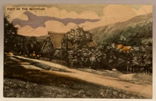 1913 Foot of the Mountain Genuine Watercolor Cards Orsoni Process Postcard