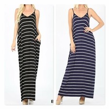 Striped Cami Maxi Dress