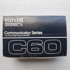 Lot of 9 Maxell C60 Professional Industrial Communicator Series Cassette Tapes