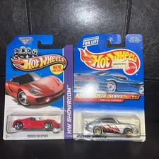 Lot Of 2 Porsche Diecast Hot Wheel Cars New 918 Spyder Carrera