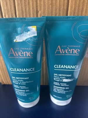 Lot of 2 NEW Avene Cleanance Cleansing Gel 200ml Exp. 10/2027