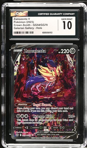 Zamazenta V GG54/GG70 - Crown Zenith: Galarian Gallery CGC 10 Gem Mint