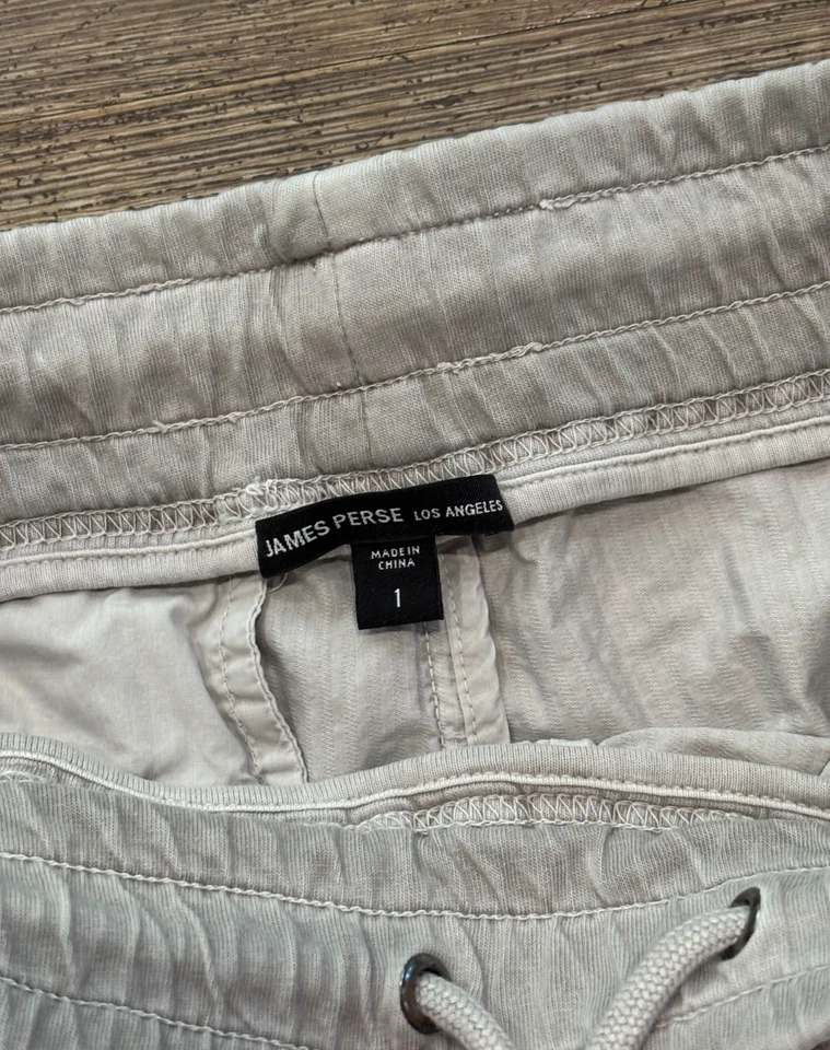 Pantalones cargo James Perse paracaídas popelina blancos para hombre 1 Foto 4 de 4