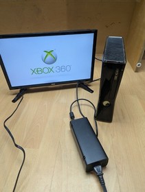 Xbox 360 S Slim Model 1439 Matte Black Console Only Tested Works