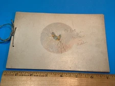 1888 J Pauline Sunter, Whittier Chromolithograph booklet Little Birds Song B'day