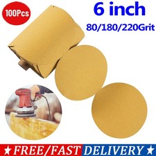 6 Inch Psa Sanding Discs Grit Self Adhesive Sticky-back Sandpaper For Da Sander
