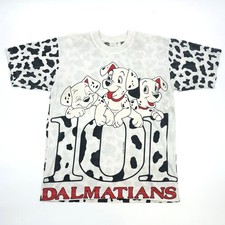Vintage 101 Dalmatians T Shirt Xl AOP Disney Toni Guy 0221 Rare